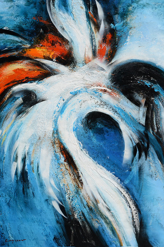 87462 large abstract , 40"x60" Giclee on canvas, vertical image 0