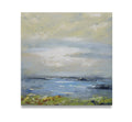 Studio art 35X35 large abstract lakeview oil painting S-71912105 image 0