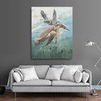 36x48 Modern oil painting of 2 sea turtles  in ocean 72071023 image 1
