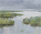 Giclee on Canvas-Modern Egrets Marsh Landscape  Artwork 823920 image 2