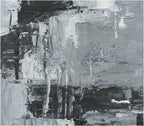 Giclée on Canvas-Modern Gray &Black Theme Abstract Artwork 9220115 image 2