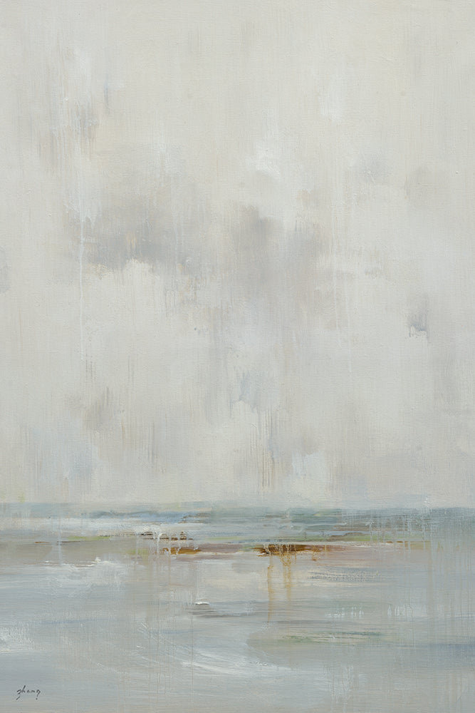 6174601 Contemporary Grey Landscape, 40"x60" Giclee on Canvas image 0