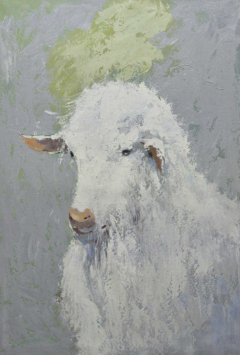 40x60 Large oil painting of sheep on canvas 9194805 image 0