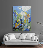 Studio art 36X48 large abstract oil painting S-81912604 image 1