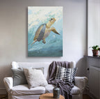 24x36 oil painting of Turtle on canvas 42071004 image 1