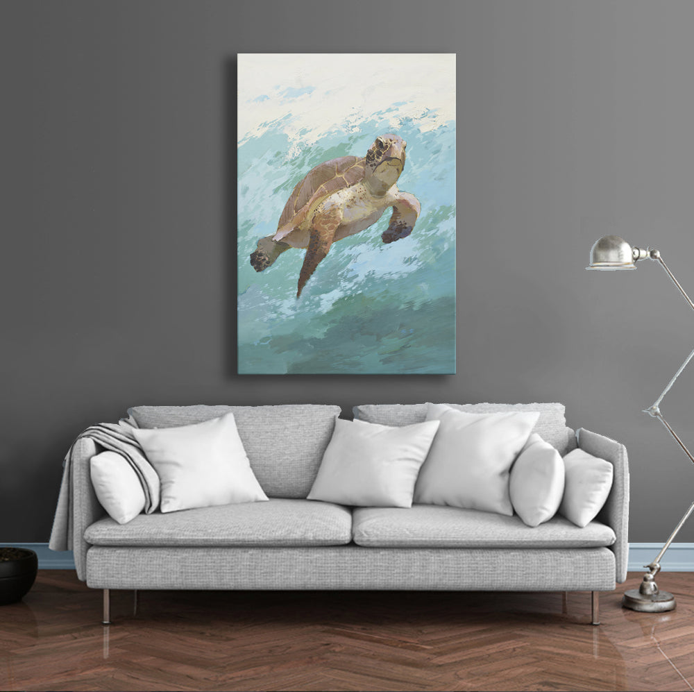 24x36 oil painting of abstract beach on canvas 42071006 image 1