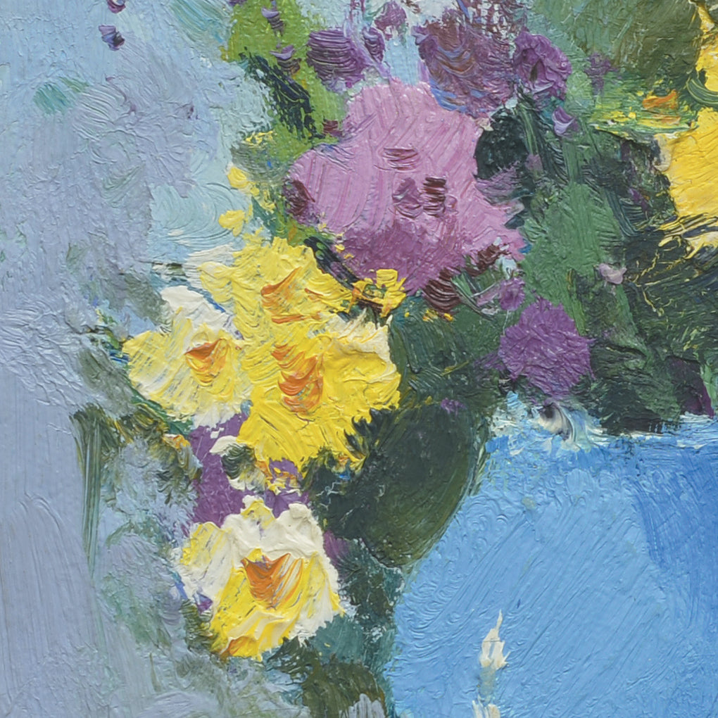 Giclee on Canvas-Contemporary Flower Bouquet Artwork 1214052 image 1