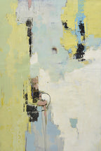 24x36 abstract oil painting on canvas with yellows 41992810 image 1