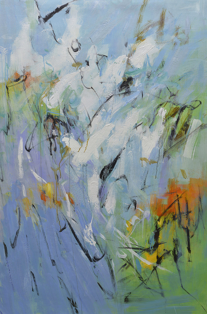 40x60 Large abstract oil painting on canvas 919100613 image 0