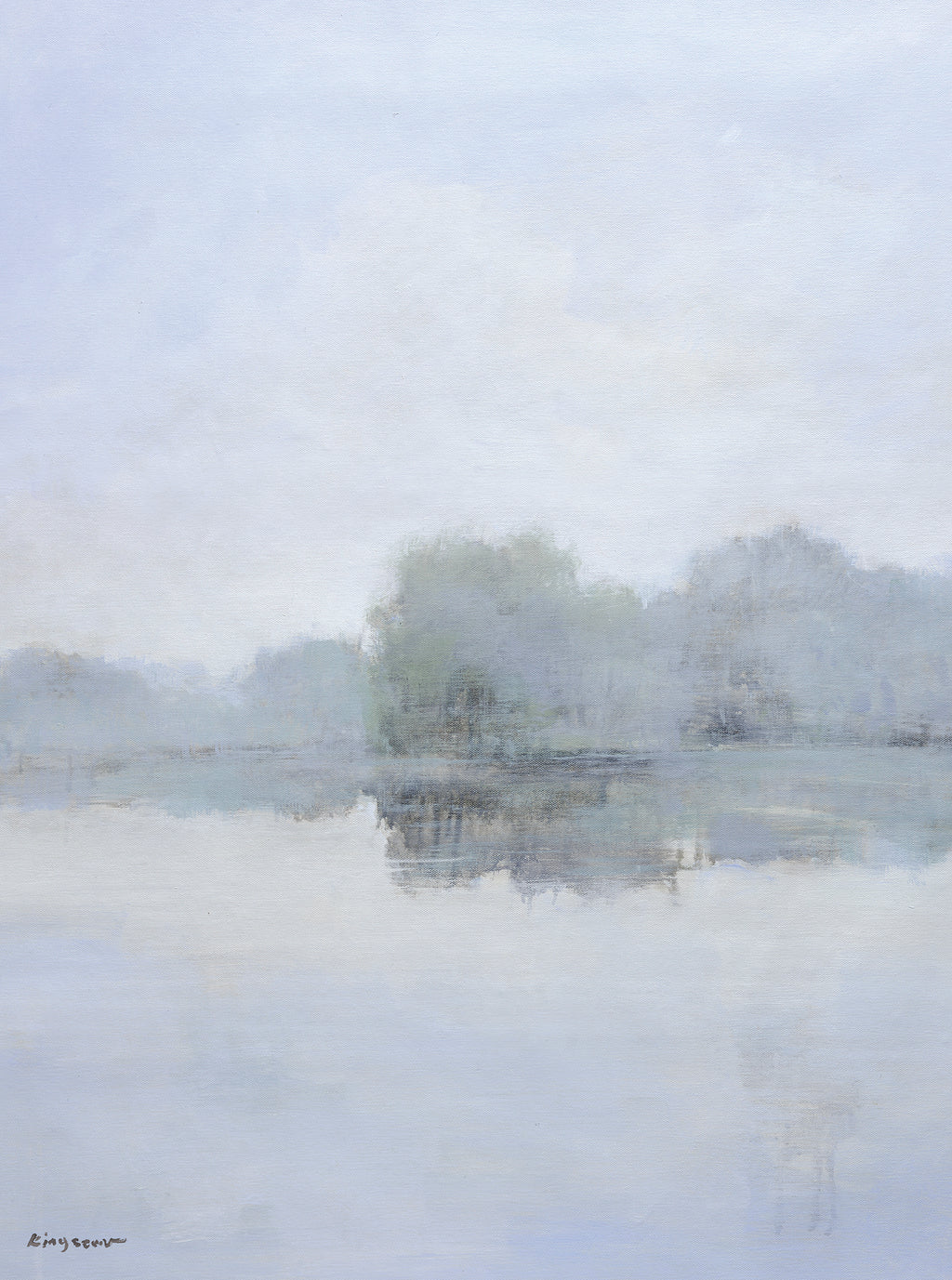 Giclee on Canvas-Modern Lake Landscape Artwork 823442 image 0