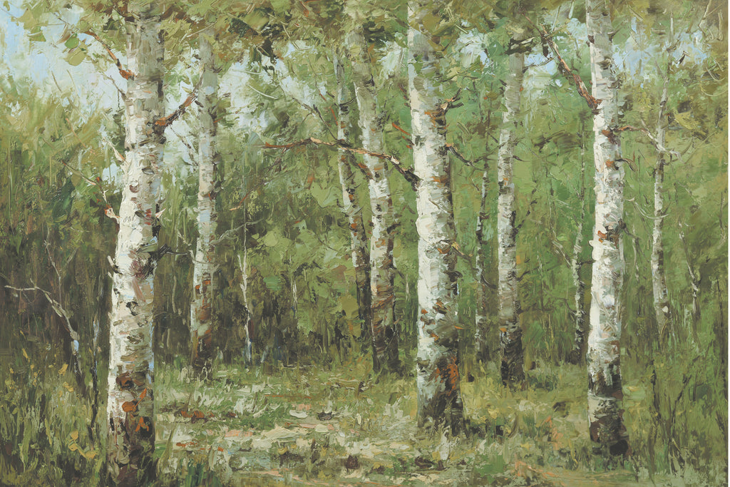 Giclee on Canvas-Contemporary Wooded Landscape 415213 image 0