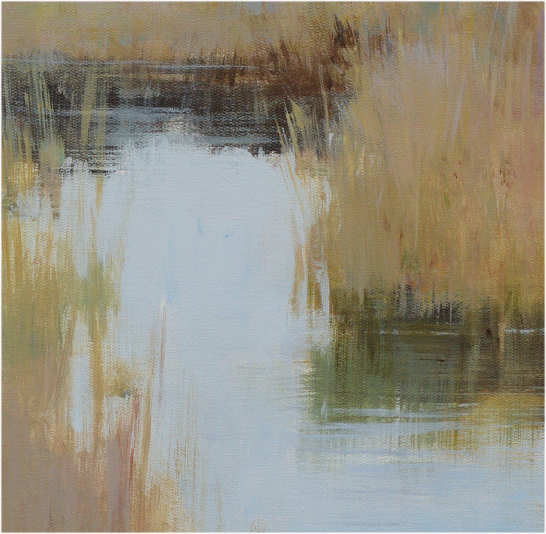 Giclee on Canvas-Modern Autumn Creek Landscape Artwork 423319 image 6