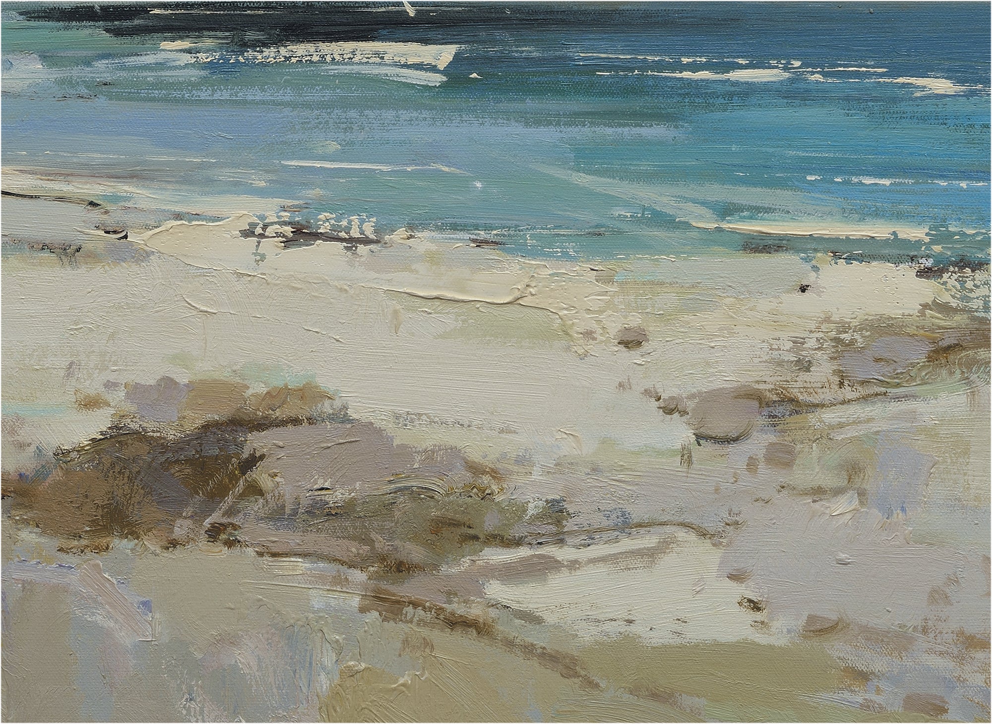 Giclee on Canvas-Modern Beach View  Artwork 8-42017002 image 2