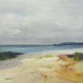 517603 Contemporary seascape beach, 36"x36" and other sizes Giclee on canv image 0