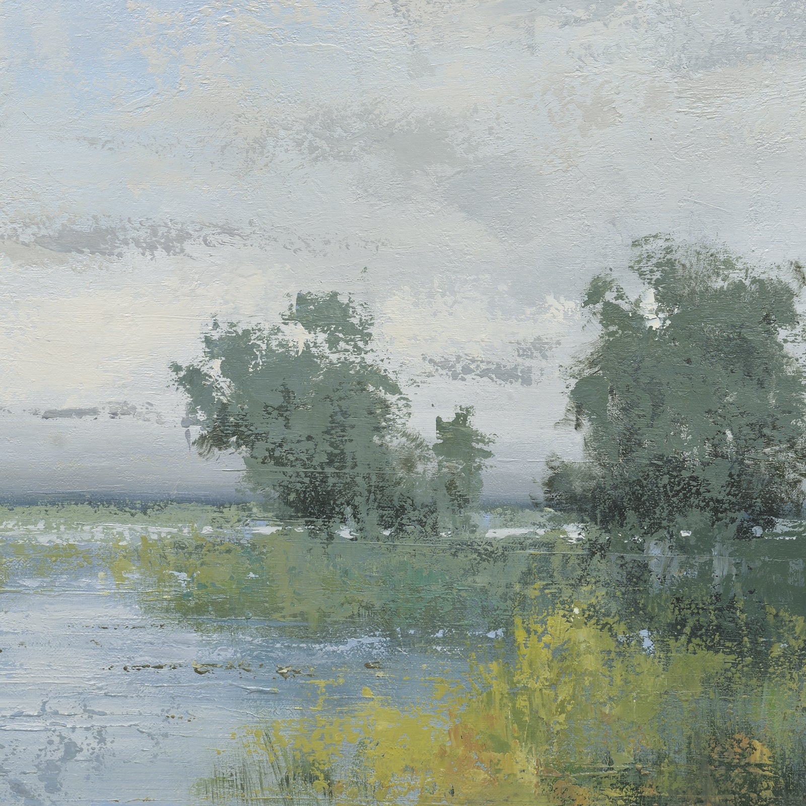 Giclee on Canvas-Modern River Landscape Artwork A150 image 1