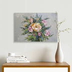 Giclee on canvas of pink flowers 41980205 image 1