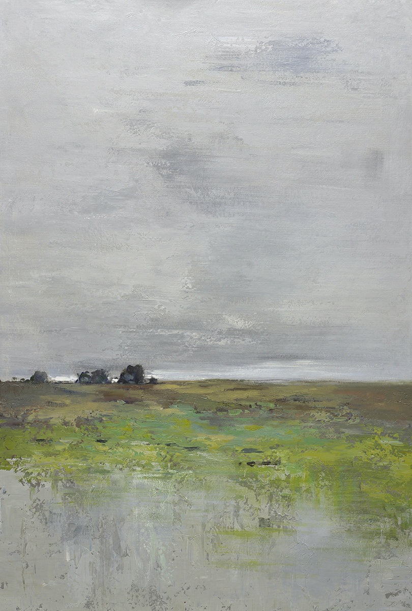 40x60 Large abstract oil painting of field on canvas 81941013 image 0