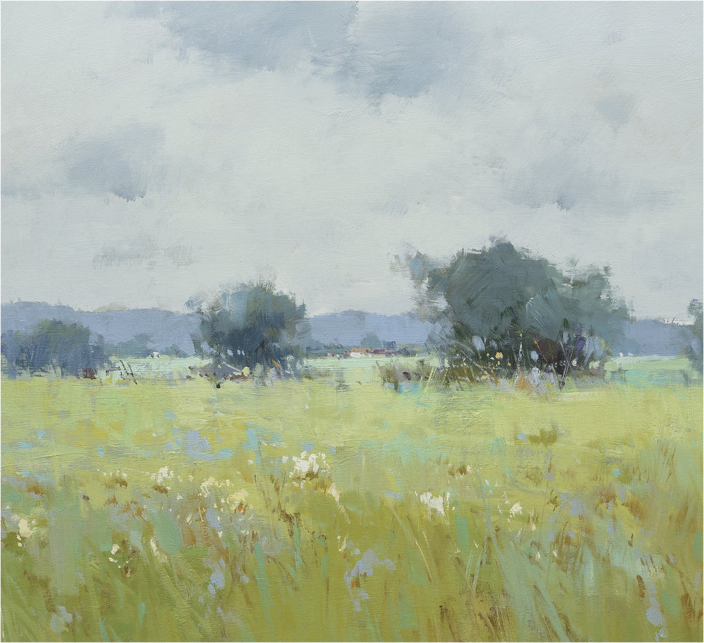 Giclée on Canvas-Modern Field Landscape Artwork G2171 G2111 - 8201401 image 1
