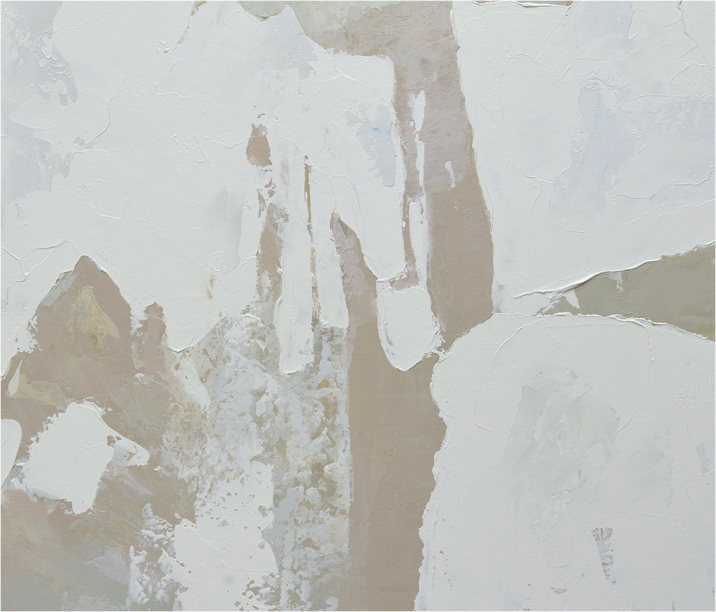 Giclee on Canvas-Modern White &Beige Abstract  Artwork 922617 image 3