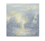 Studio art 35X35 large abstract gray landscape oil painting S-71912104 image 0