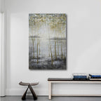 40x60 Large oil painting of tree woods on canvas 81962602 image 1