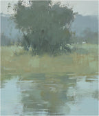 Giclée on Canvas-Modern Field Marsh Landscape Artwork G2185a image 2