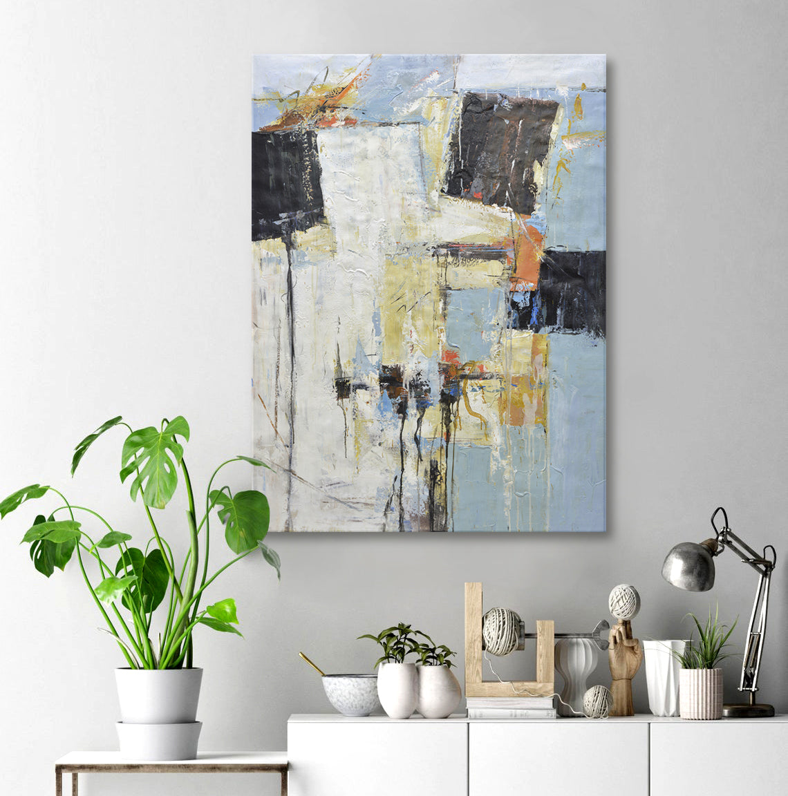 36x48 abstract oil painting on canvas 72071003 image 1