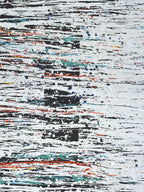 Giclee on Canvas-Abstract Blue, Red, Black, and White 821510 image 0